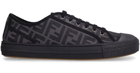 fendi colorblock sneakers|fendi black fabric sneakers.